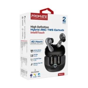 PROMATE BATON BLACK EARBUDS