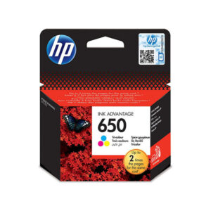 HP 650 cartridge coloured