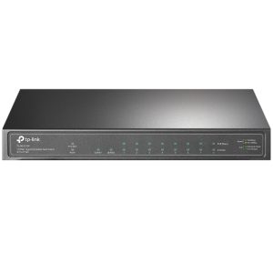 TL-SG1210P 10-Port Gigabit Desktop Switch with 8-Port PoE+.
