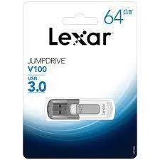 64GB Lexar® JumpDrive® V100 USB 3.0 Flash Drive.