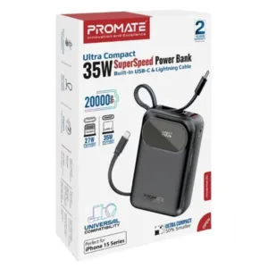 PROMATE POWERPOD-20.BLACK POWERBANK